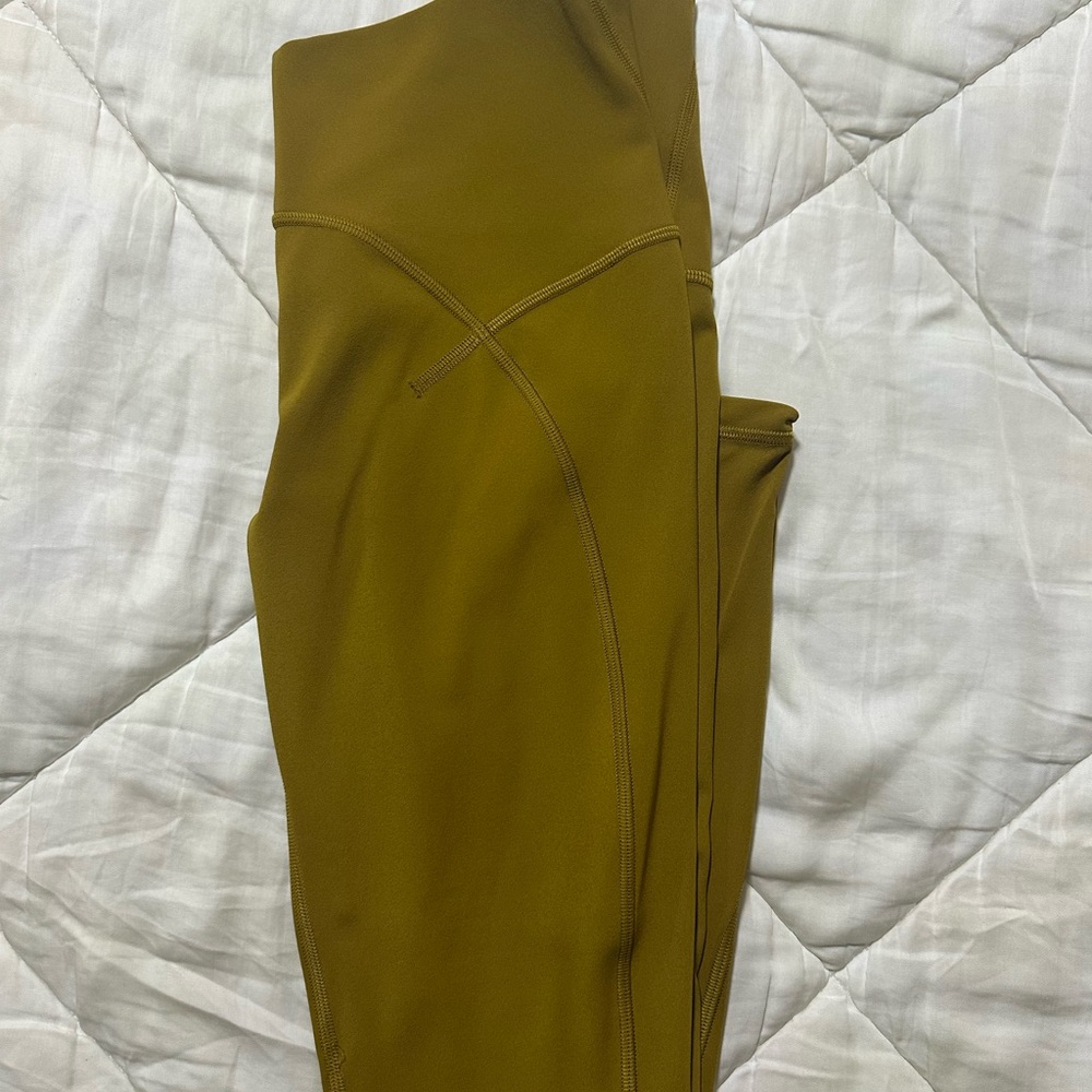 Lululemon Athletica Mustard Yellow Leggings size 4